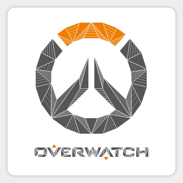 Overwatch - Geometric Logo Magnet by alcateiaart